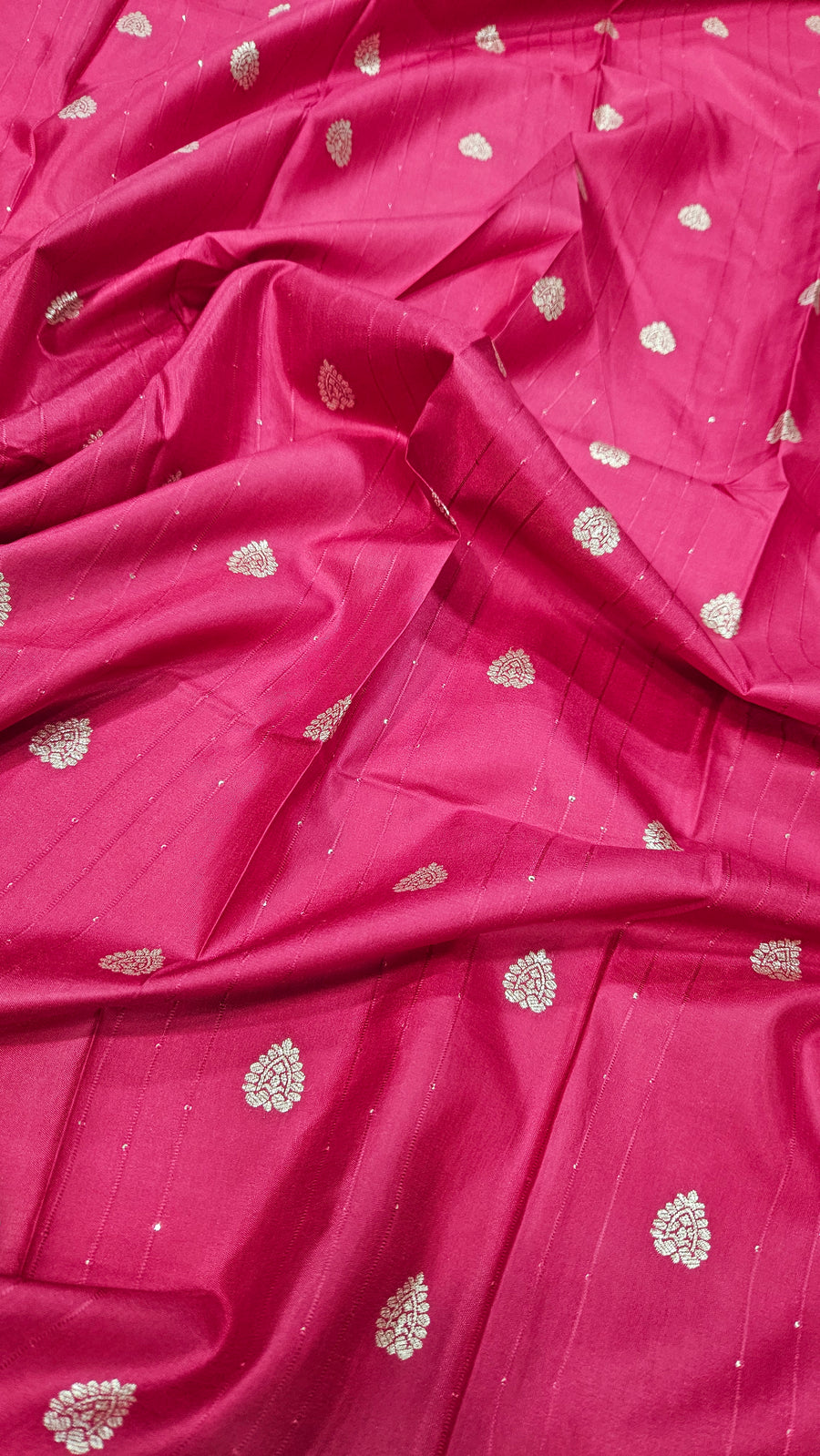 Viscose Cotton Zari Weaving Sequence Work Designer Blouse (1 Meter)^