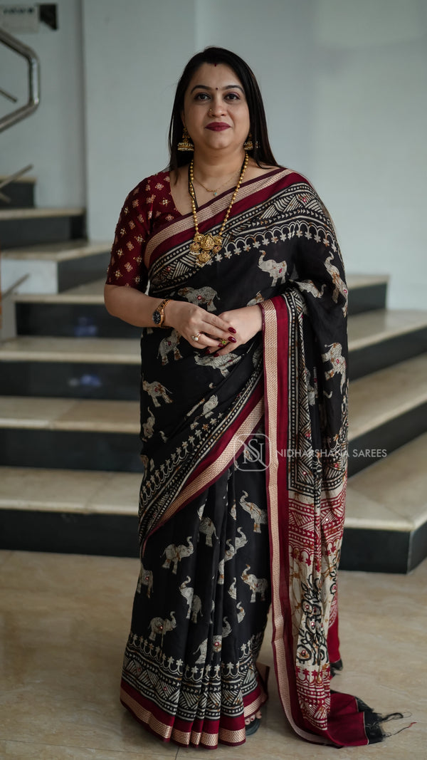 Viscose Cotton With Mirror Work Concept