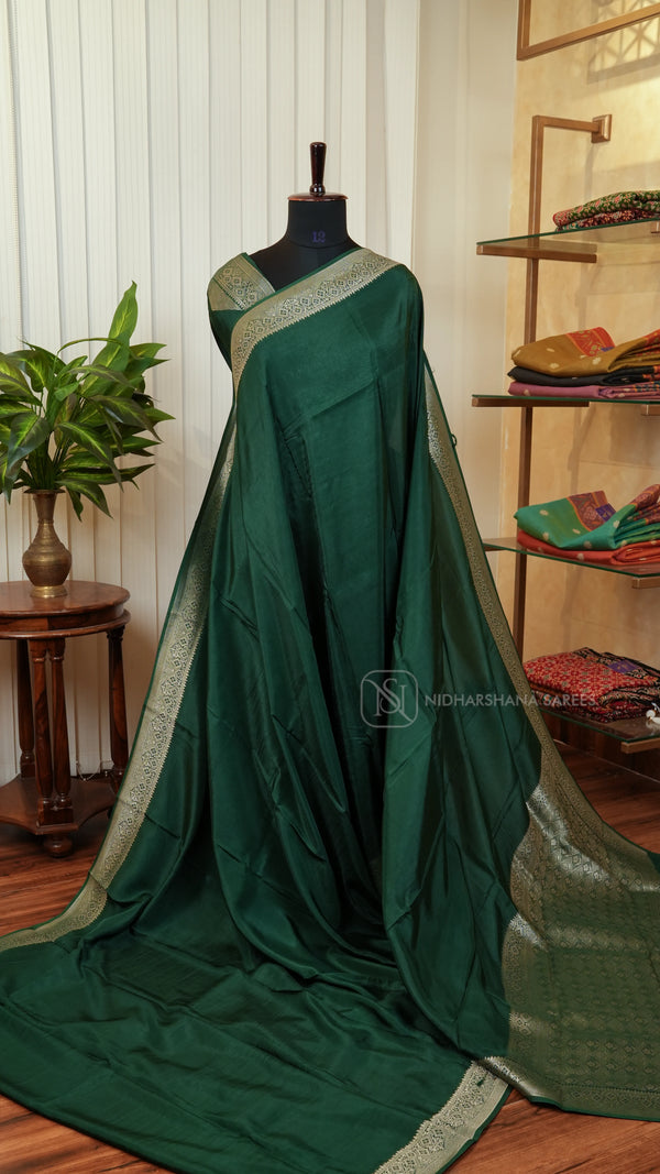 Viscose Silk With Zari Border
