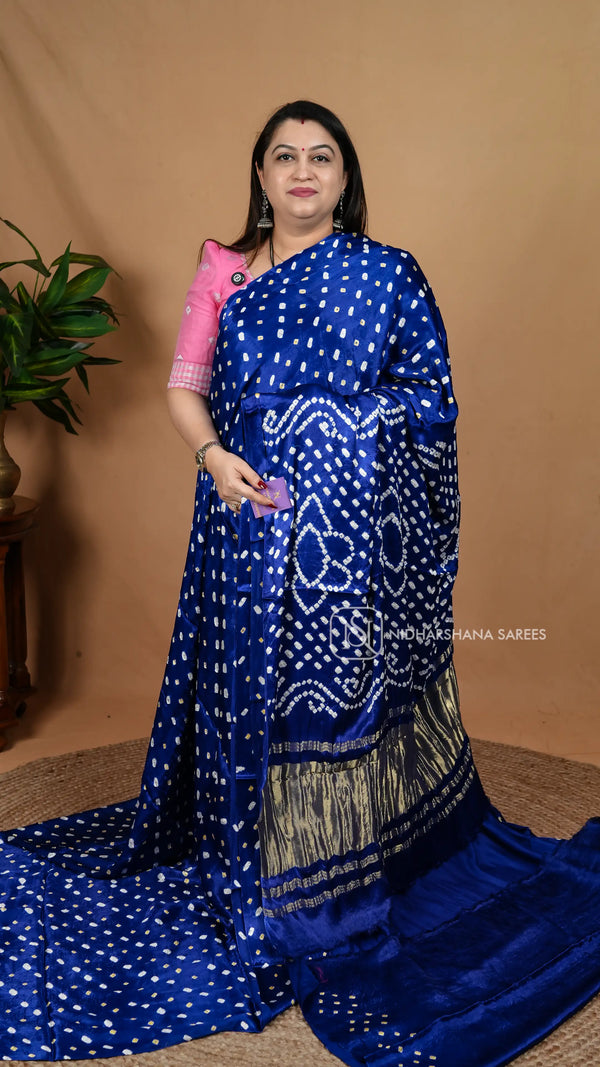 Semi Modal Silk With Bhandini Print Concept