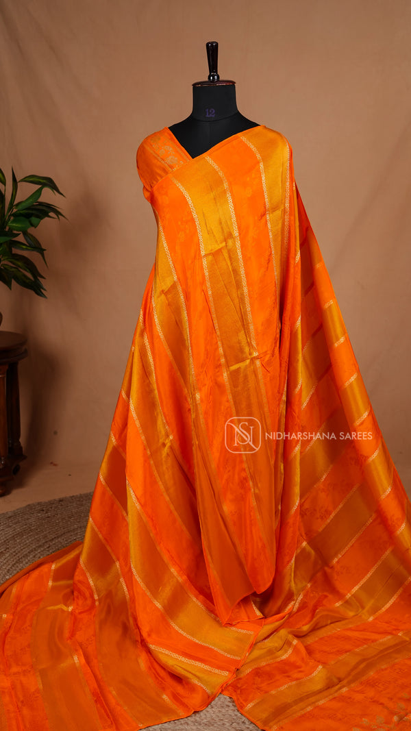 Mashru Satin With Centre Panel Concept