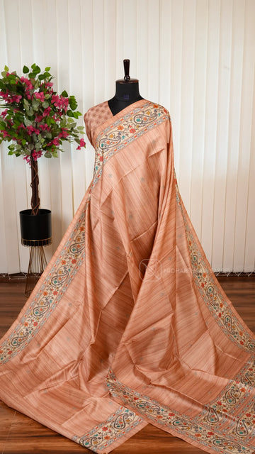 Semi Kosa Silk With Digital Print Concept