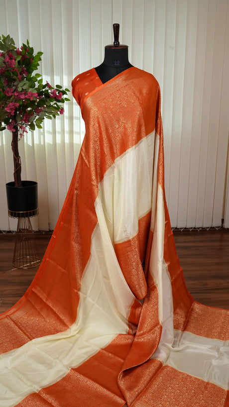 Semi Crepe With Brocade Concept