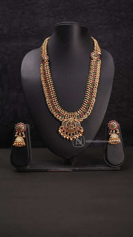 Traditional Temple-Jewellery Long Haram Set