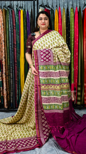 Semi Linen With Digital Print Concept
