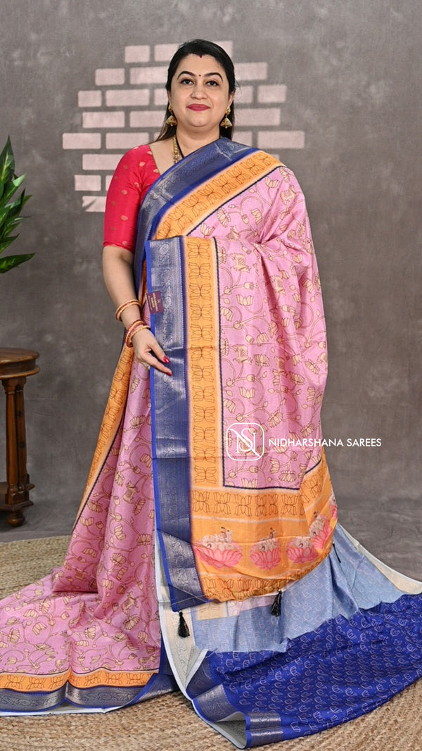 Dola Viscose With Pichwai Print