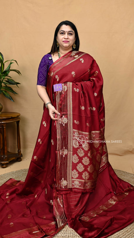 Premium Viscose Silk With Satin Border