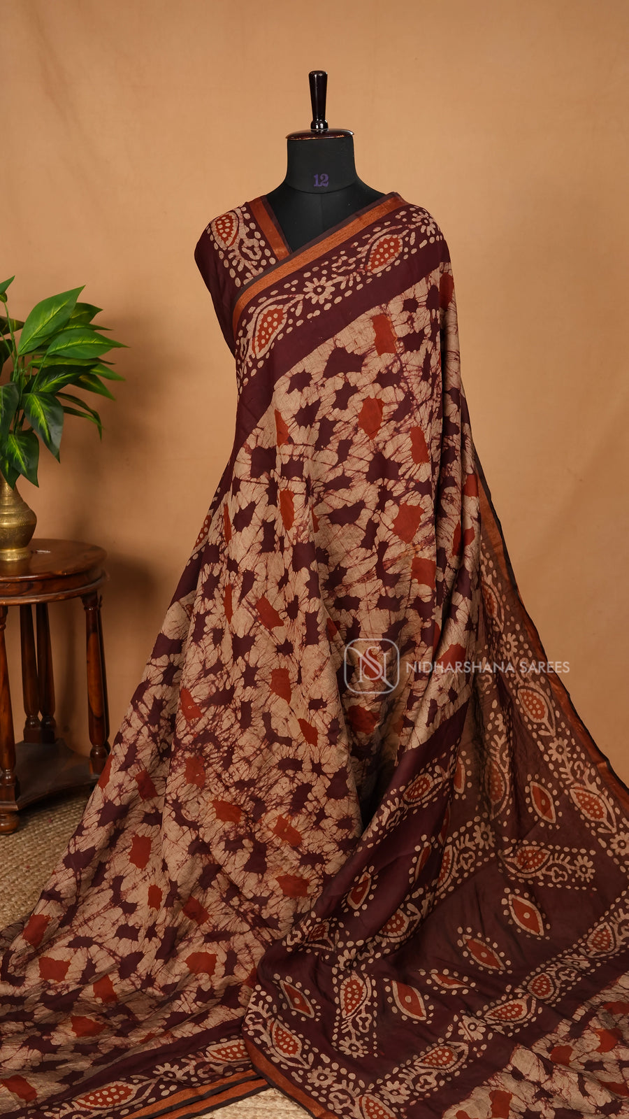 Viscose Cotton With Batic Print Concept