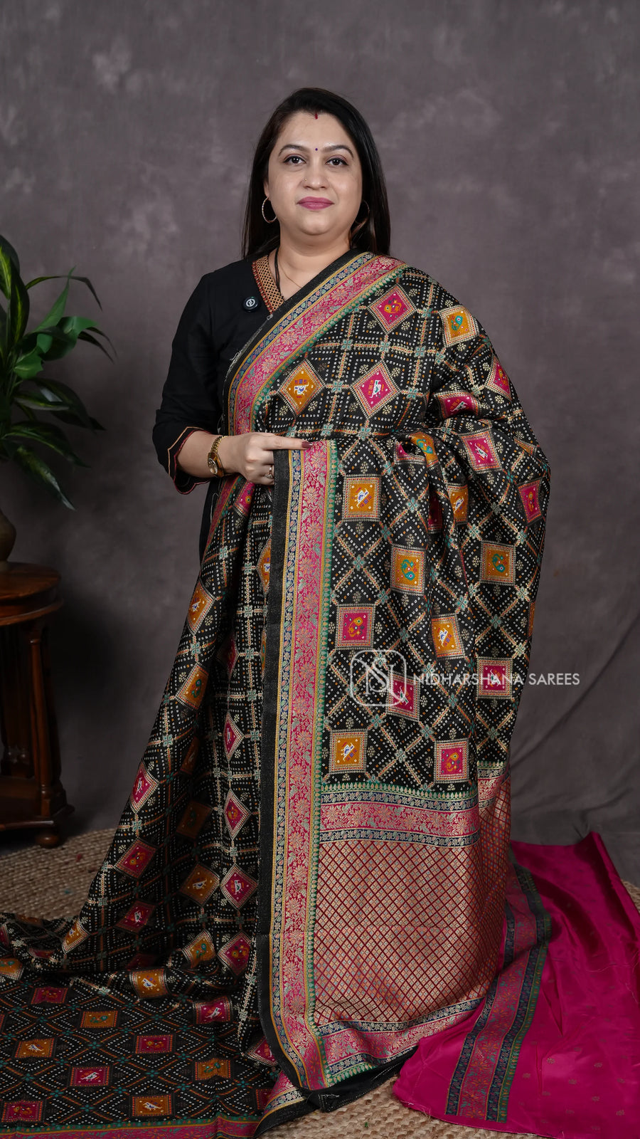 Russian Dola With Bandhini And Patola Prints
