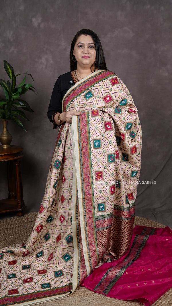 Russian Dola With Bandhini And Patola Prints