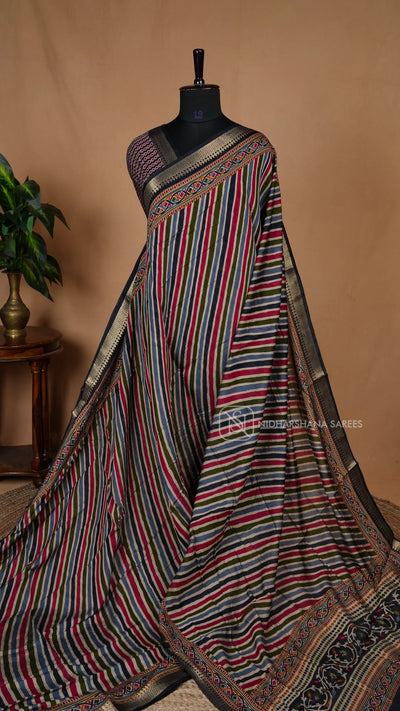 Viscose Cotton With Lehariya Print