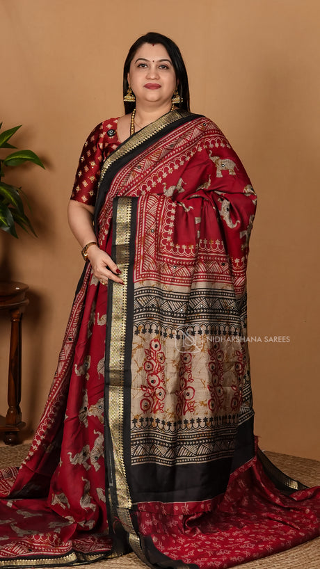 Viscose Cotton With Mirror Work Concept