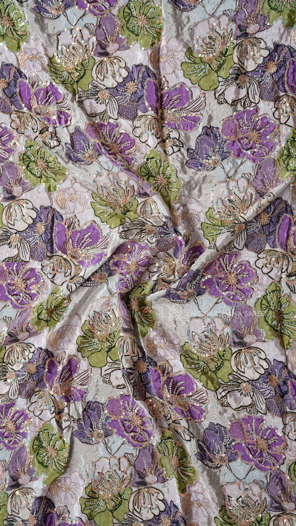 Viscose Blouse Material With Floral Print