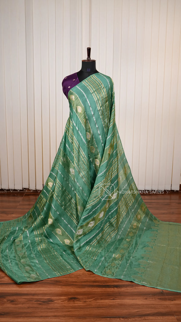 Viscose Crepe Silk Saree With Grand Zari Concept