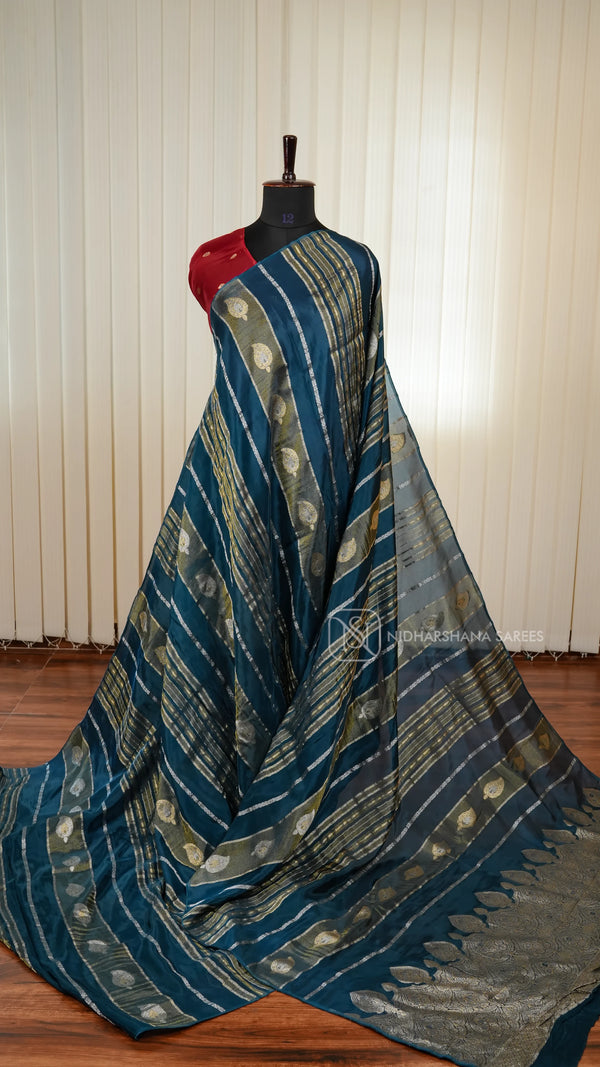 Viscose Crepe Silk Saree With Grand Zari Concept
