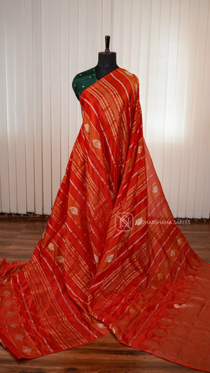 Pure Viscose Crepe Silk Saree With Grand Zari Concept