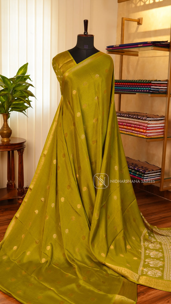 Chinon Georgette With Zari Butta