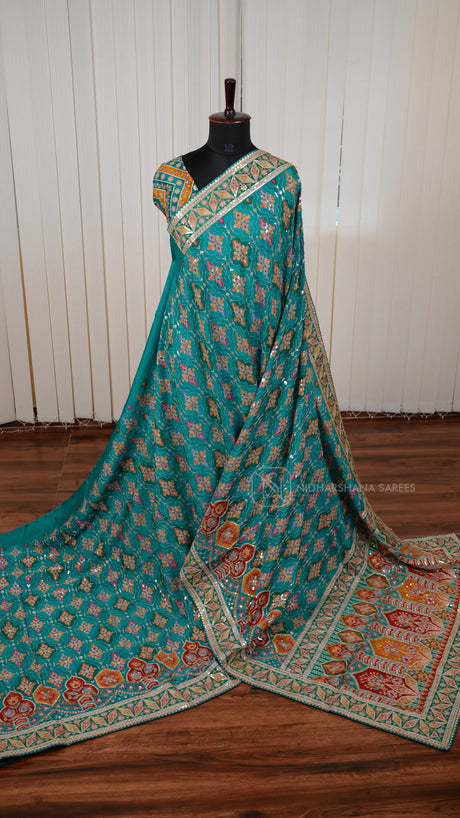 Premium Banarasi Georgette With Hand Work Concept
