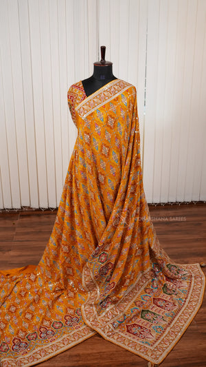 Premium Banarasi Georgette With Hand Work Concept