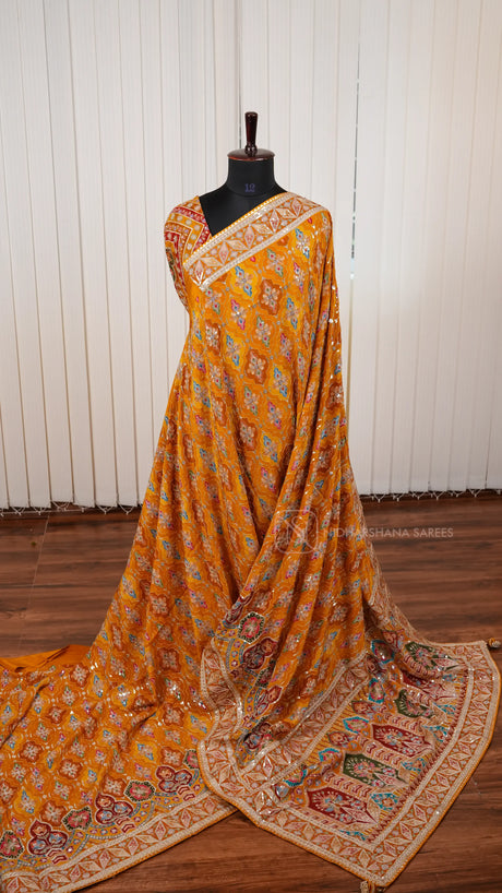 Premium Banarasi Georgette With Hand Work Concept
