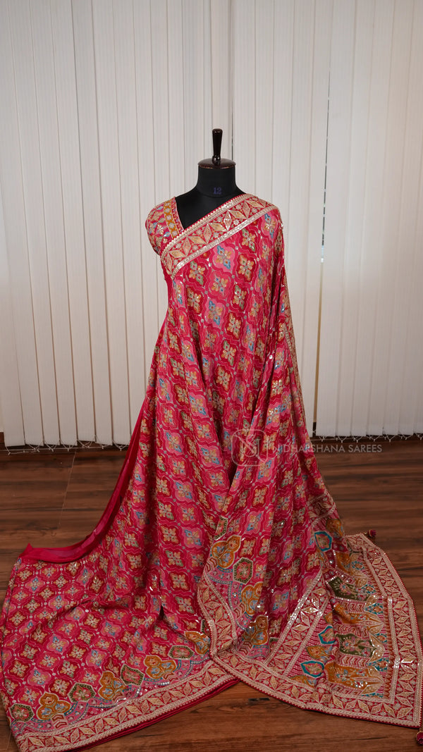 Premium Banarasi Georgette With Hand Work Concept