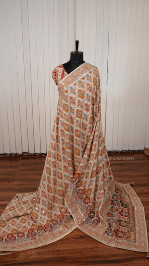 Premium Banarasi Georgette With Hand Work Concept