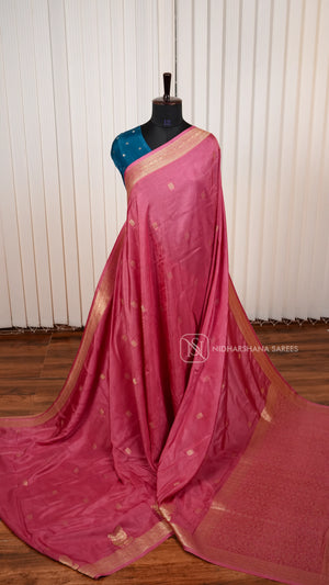 Pure Viscose Saree With Matte Zari Butta And Annam Motif Skirting Border