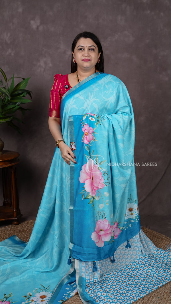 Muslin Georgette With Digital Prinrt