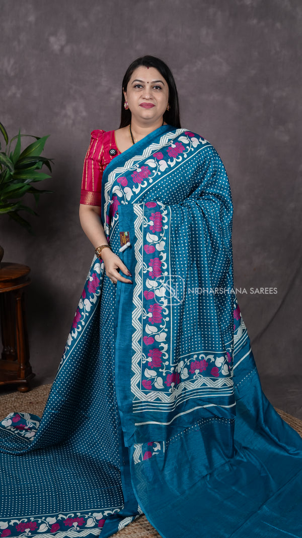 Semi Dola With Digital Print