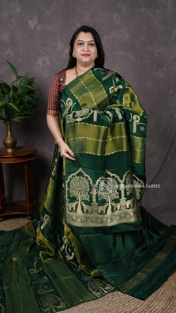 Mashru Satin With Zari Lines V-6
