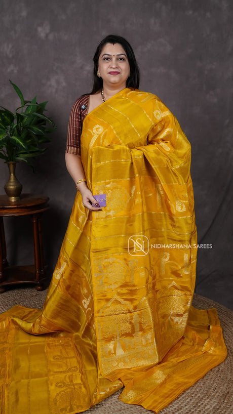Mashru Satin With Zari Lines V-6