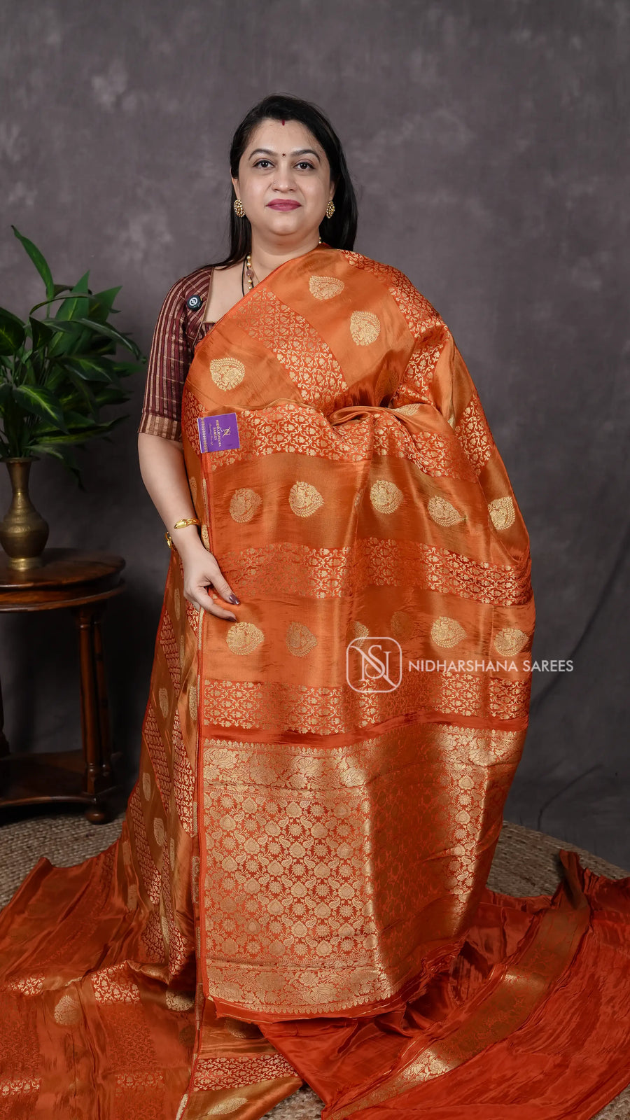 Mashru Satin With Zari Butta V-6