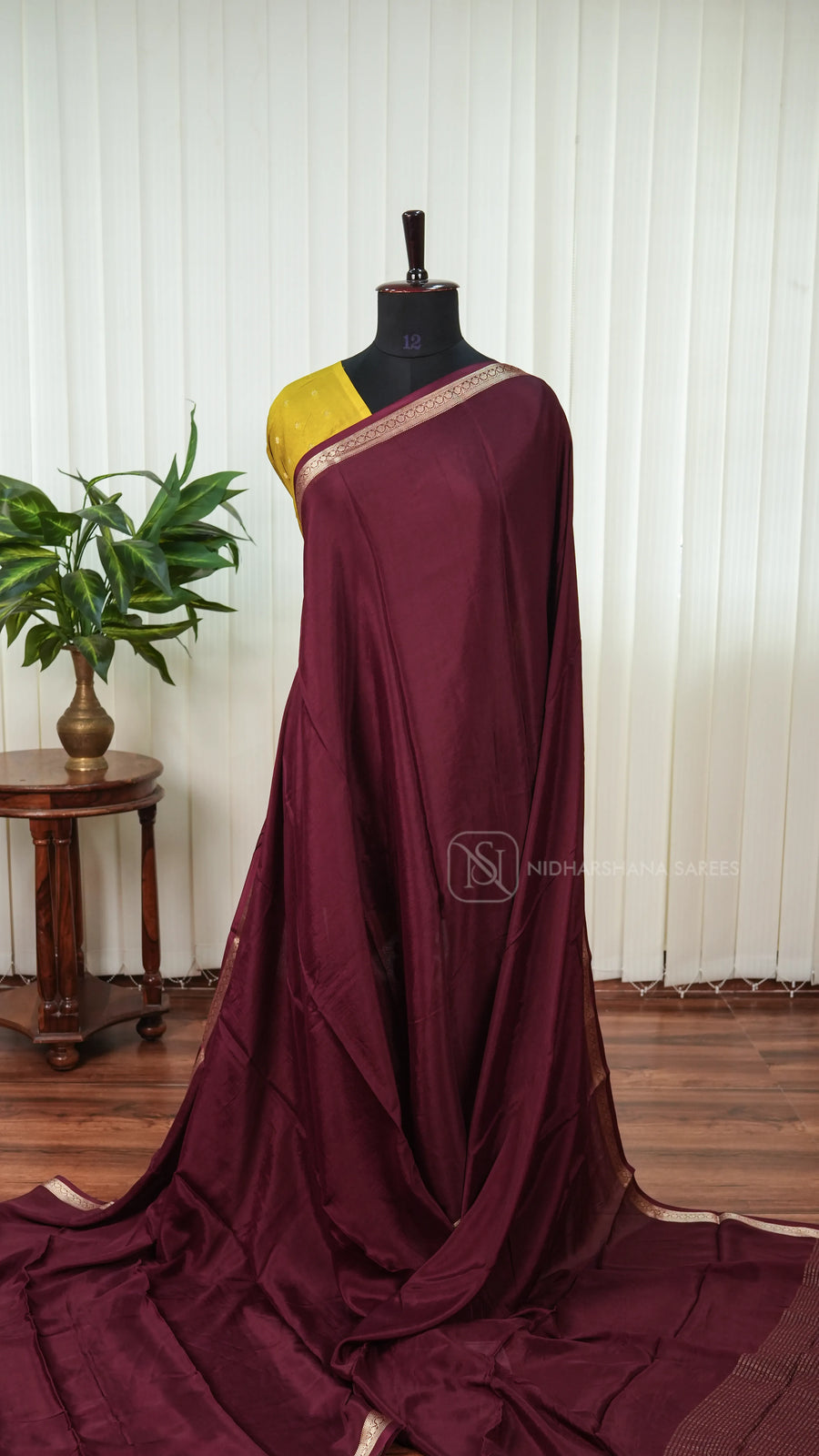 Chinon Crepe With Zari Border