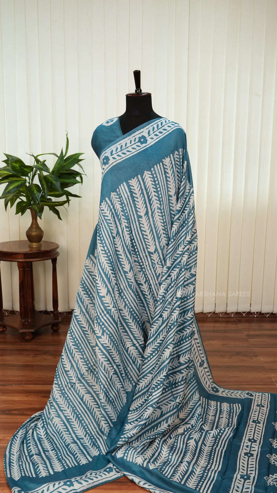 Chanderi Cotton With Leaf Print Concept