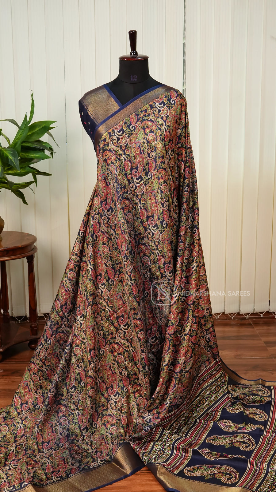 Semi Dola With Mango Digital Print
