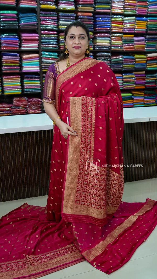 Mashru Satin With Butta Weaving Concept