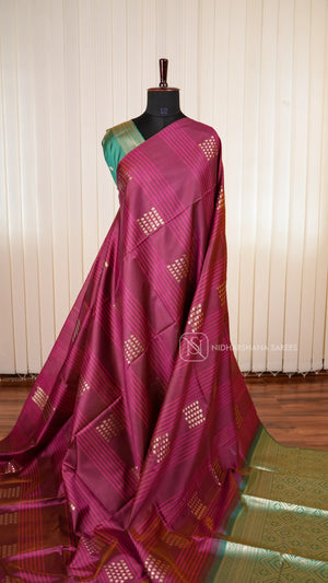 Semi Tussar Silk Saree With Contemporary Borderless Design And Elegant Appeal