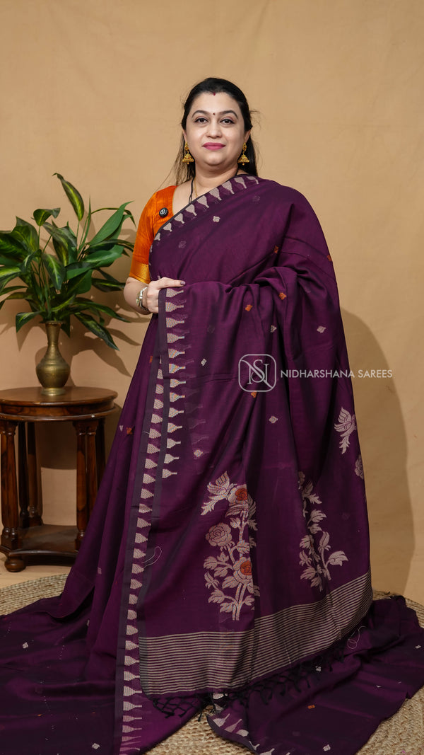 Bengal Cotton With Thread Weaving Butta Concept