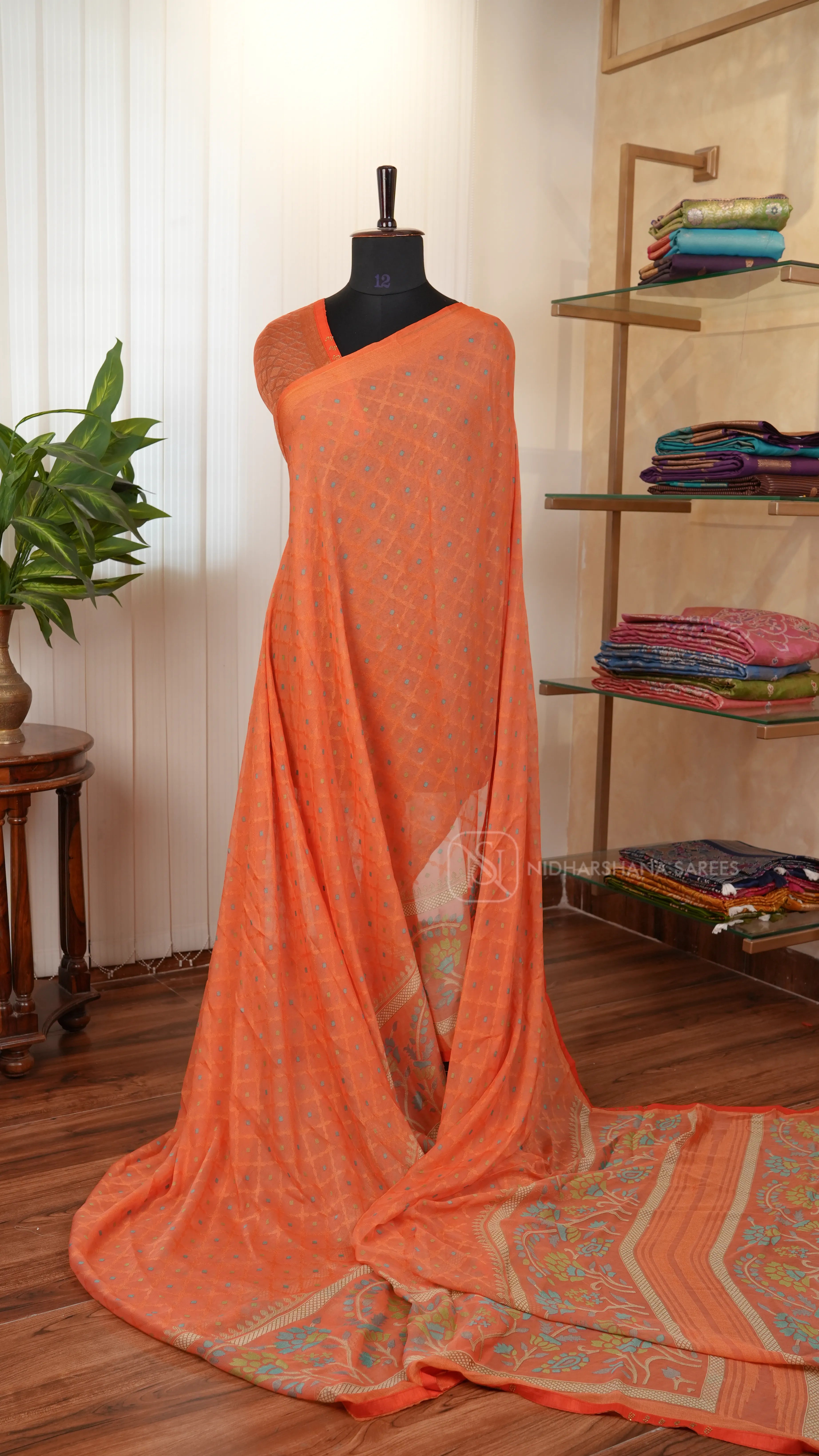 Semi Georgette With Digital Print