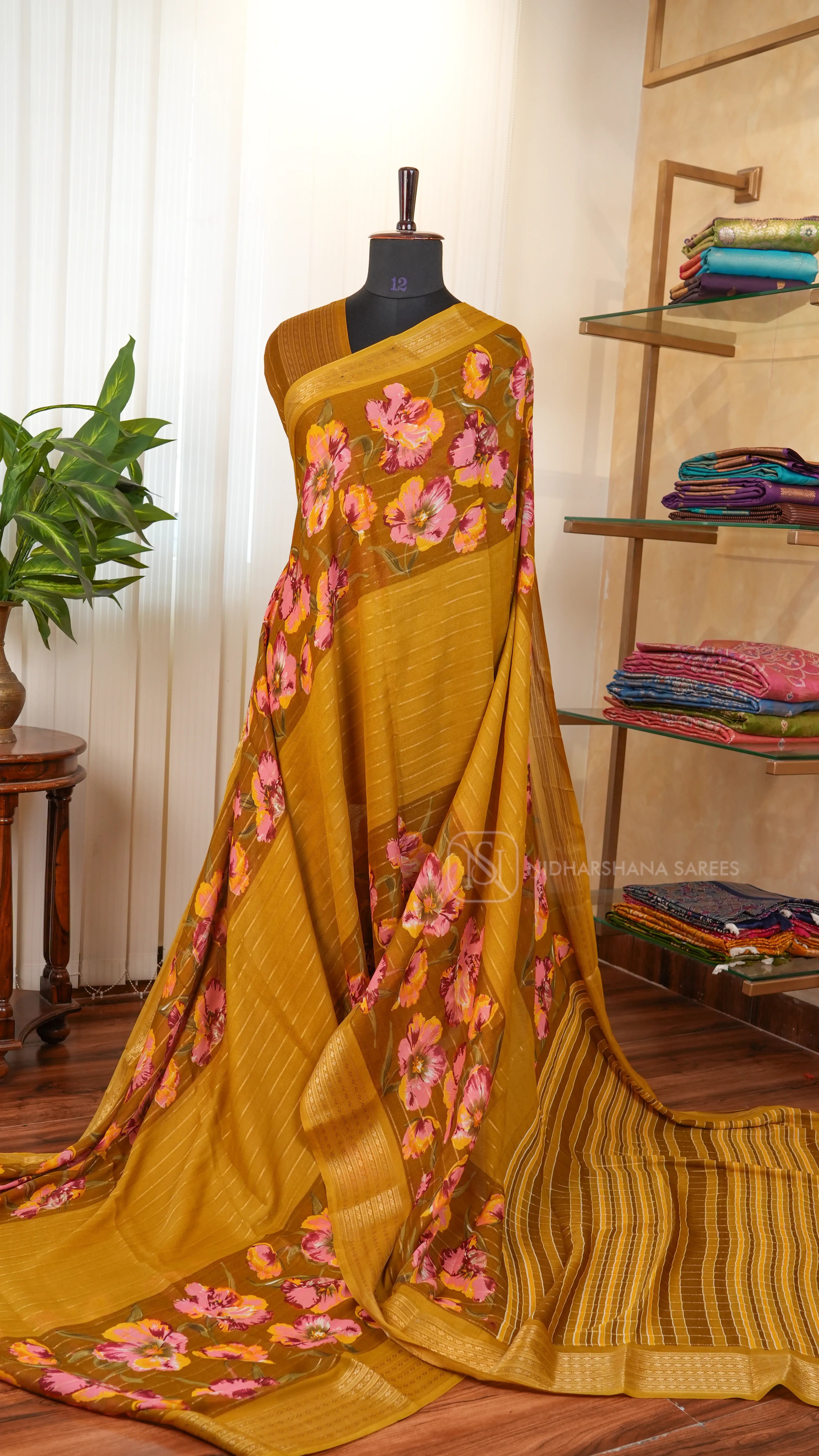 Semi Georgette With Digital Print