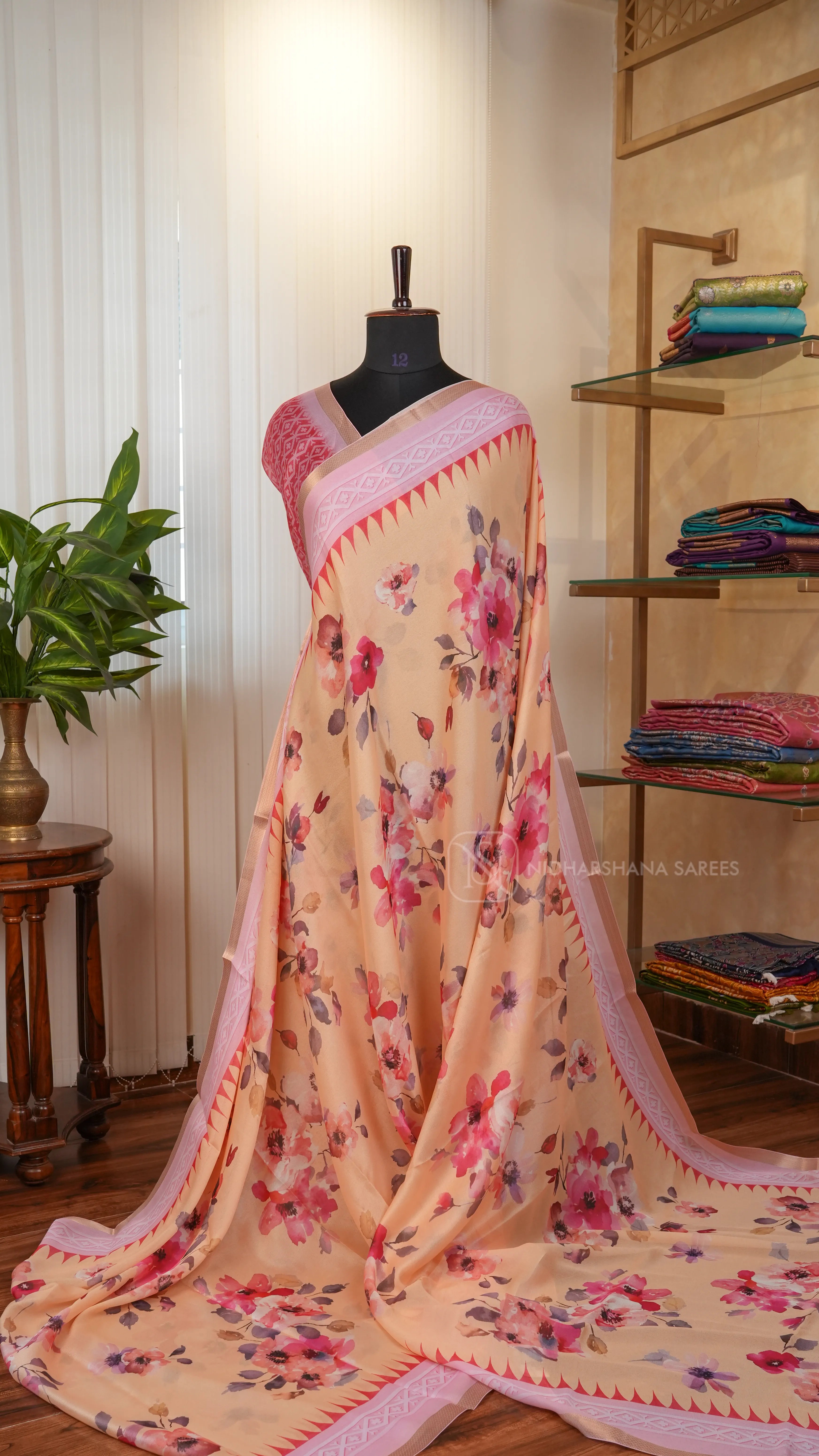 Semi Georgette With Digital Print
