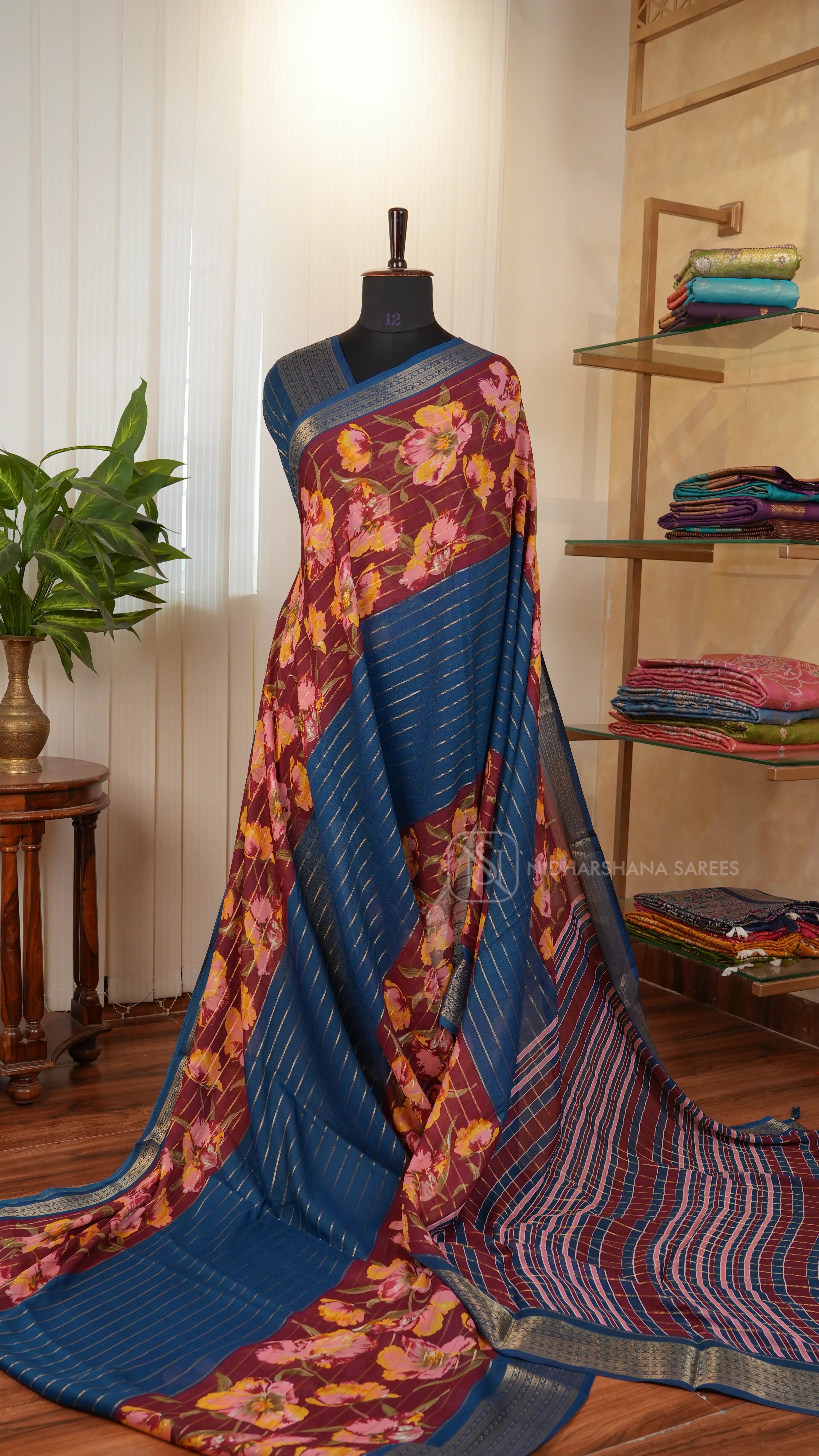 Semi Georgette With Digital Print
