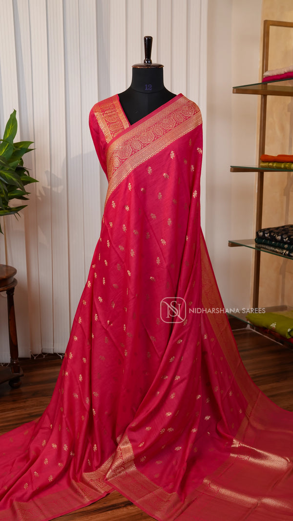 Pani Silk With Zari Butta And Zari Border