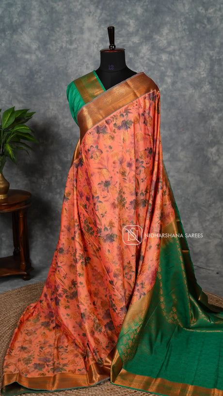 Semi Silk With Digital Print