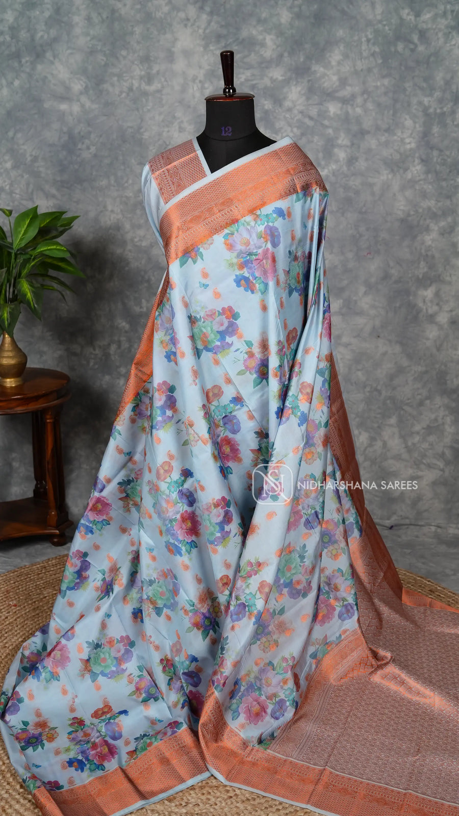 Semi Silk With Digital Print