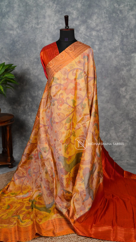 Semi Silk With Digital Print