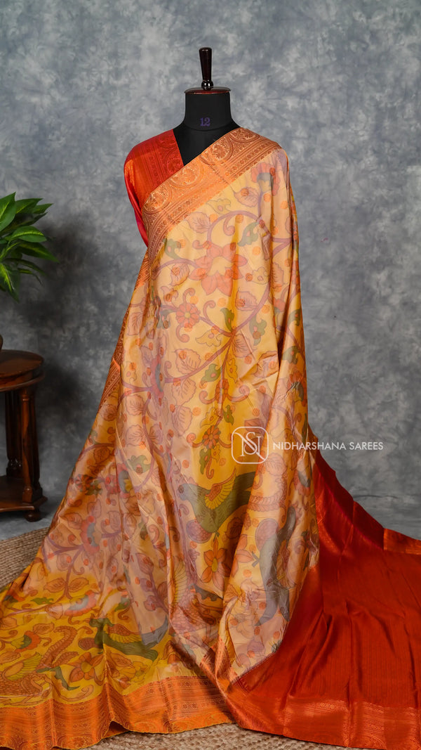 Semi Silk With Digital Print