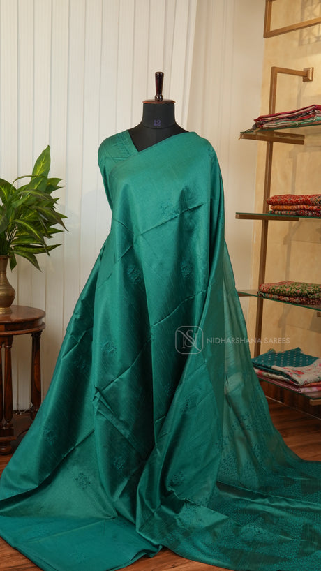 Raw Silk With Thread Emboss Concept