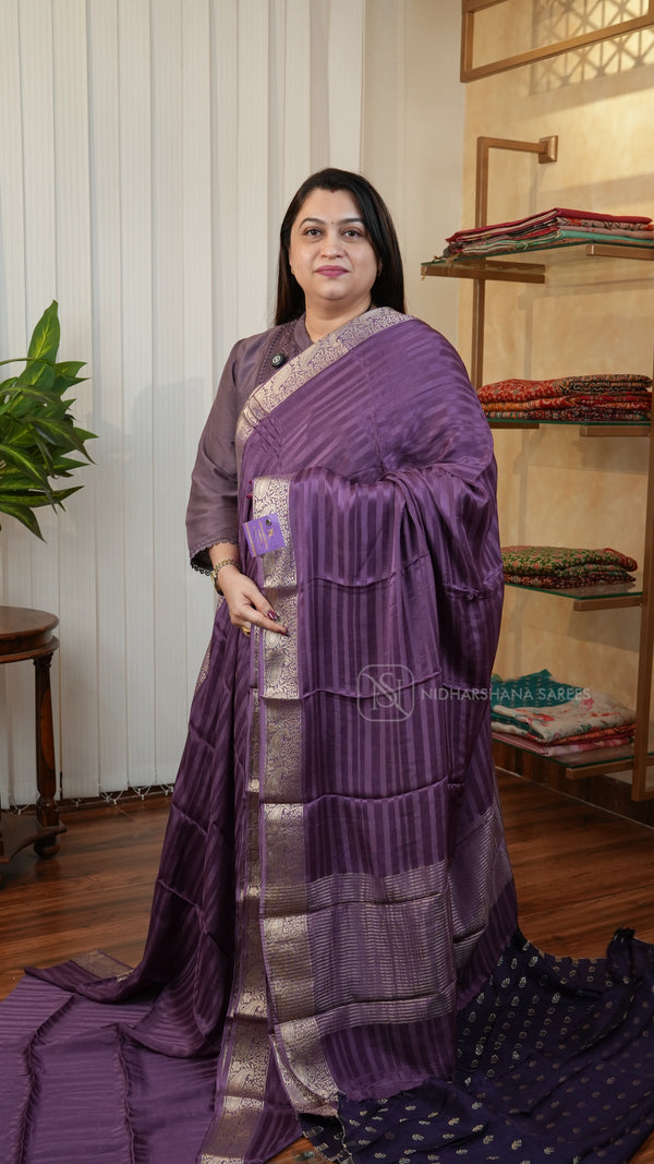 Premium Georgette Saree With Satin Patta Concept
