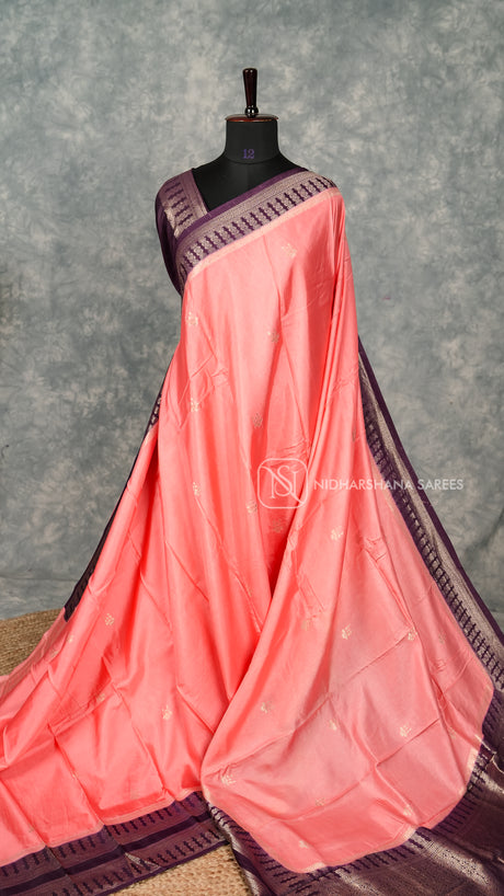 Viscose Crepe With Zari Butta Concept